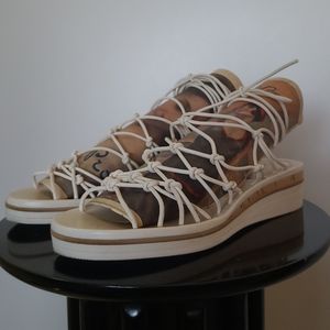 Chloé - White Jaime Lace Knot Sandals - Size 38